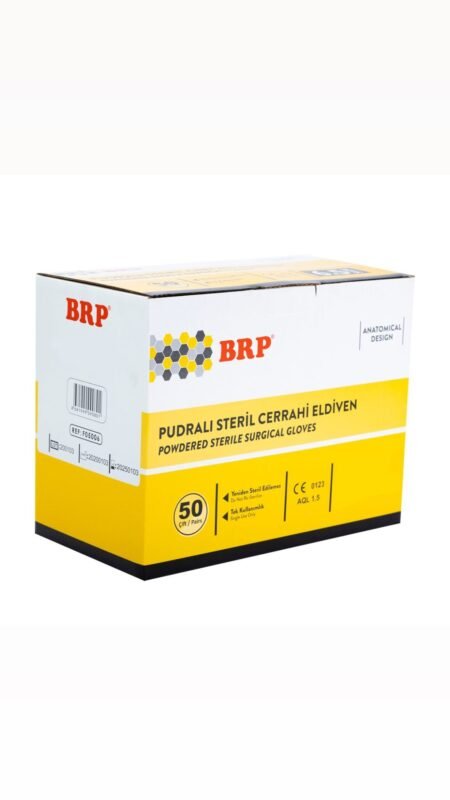 Brp Pudralı Steril Cerrahi Eldiven No:7,0 Çiftli Steril Paket