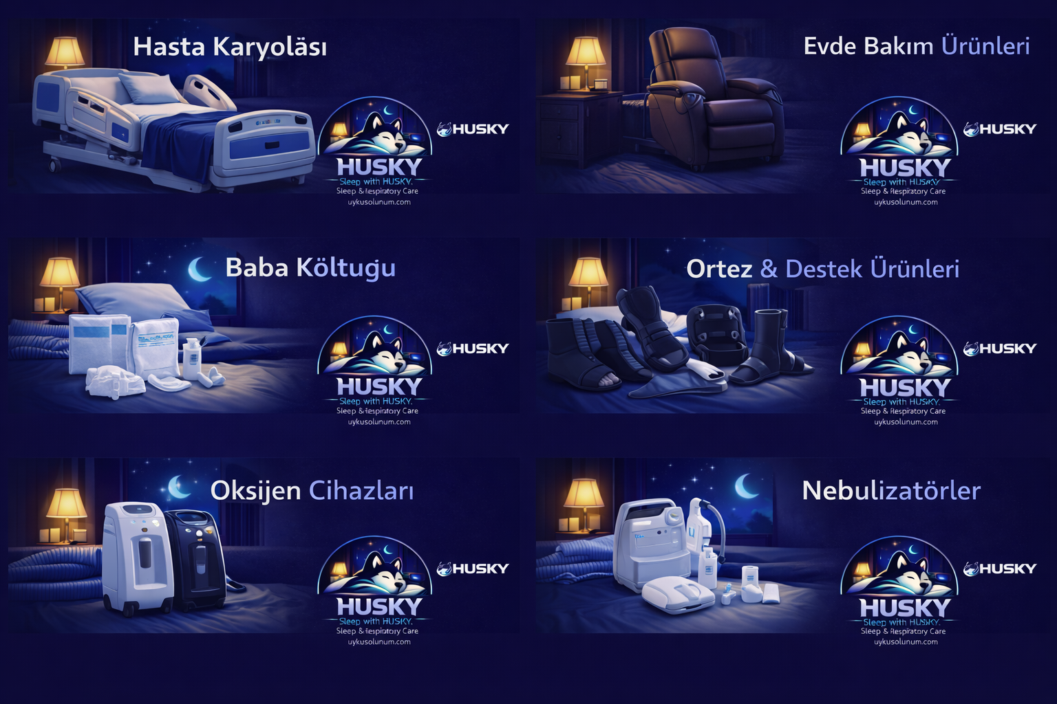 Oksijen ve nebulizatör maske setleri